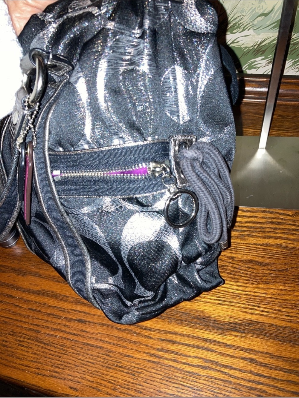 ✨ Coach Poppy Glam Signature Satchel/Crossbody – EUC ✨ - Picture 7 of 11